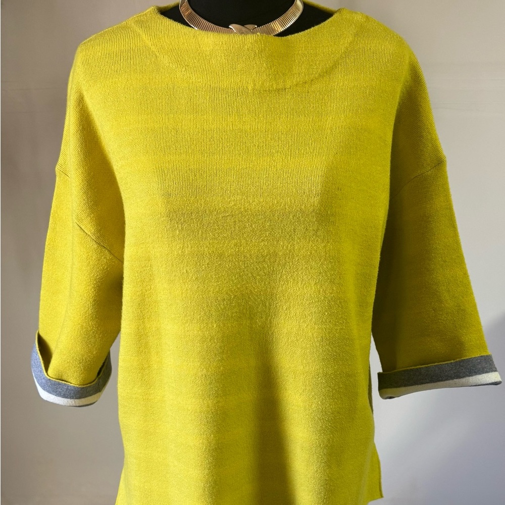 Oliver by Asio Mustard Yellow Knit Sweater - Size L ✨